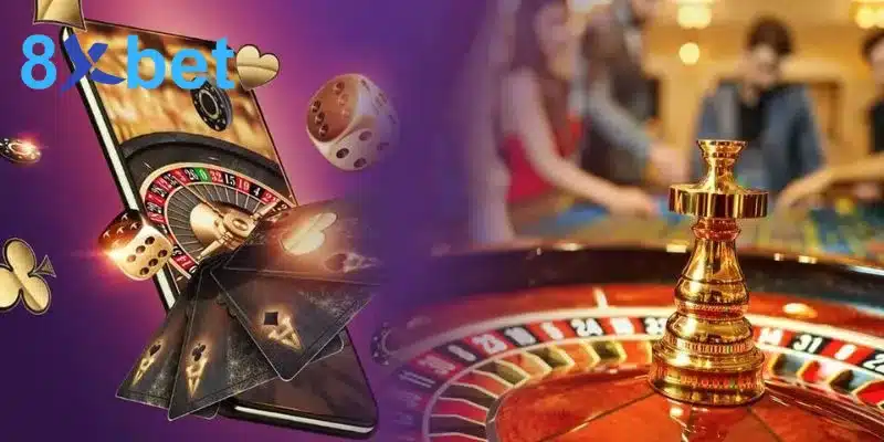 Bàn chơi baccarat sicbo roulette tại sảnh live casino 8xbet