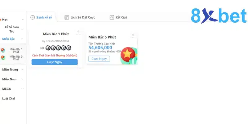 Nhiều loại cược và nhà đài trong sảnh lô đề 8xbet